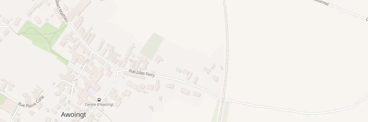Plan du 7 Rue Jules Ferry à Awoingt