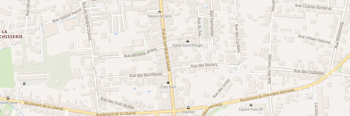 Plan du 65 Rue du Général de Gaulle à Sens