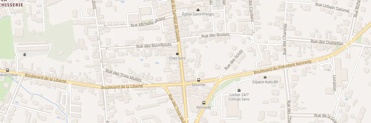 Plan du 83 Rue du Général de Gaulle à Sens