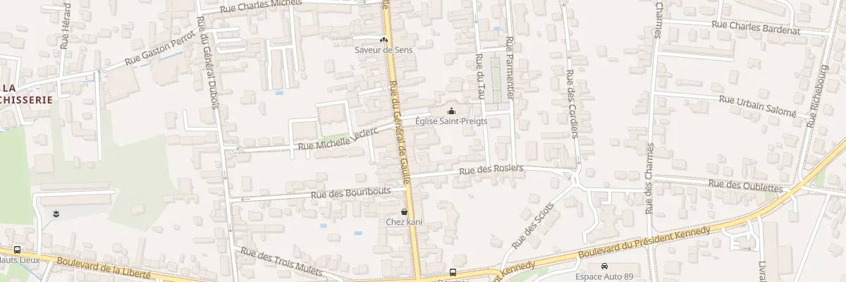 Plan du 61 Rue du Général de Gaulle à Sens