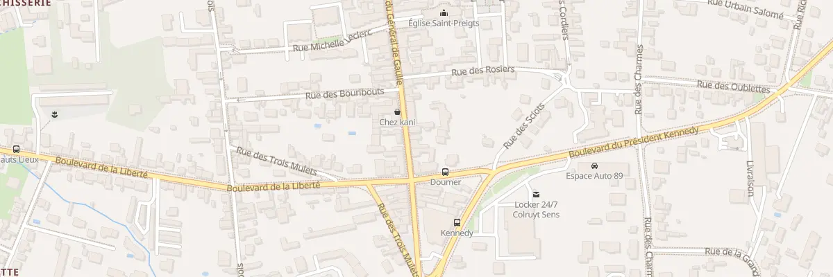 Plan du 87 Rue du Général de Gaulle à Sens