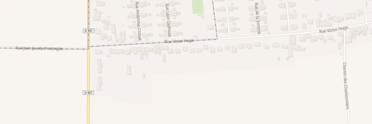 Plan du 85 Rue Victor Hugo à Abscon