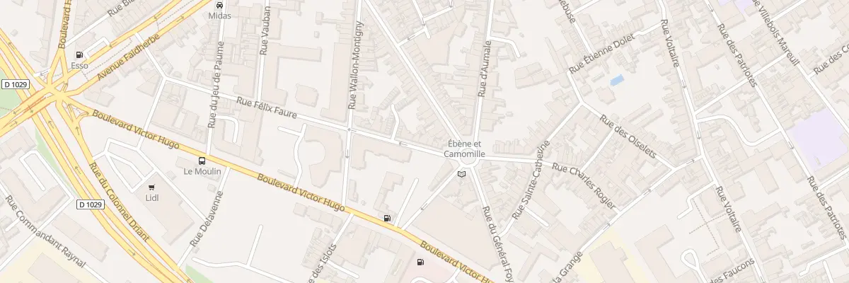 Plan du 8 Rue Félix Faure à Saint-Quentin