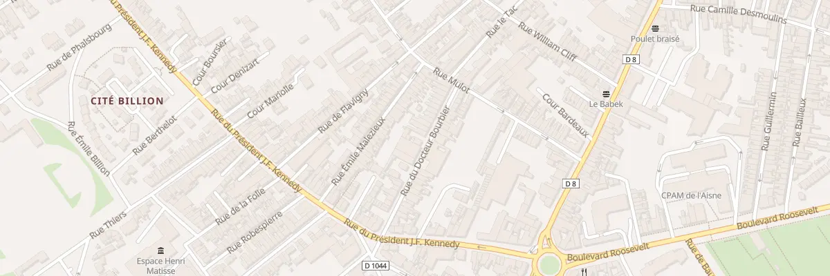 Plan du 21 Rue du Docteur Bourbier à Saint-Quentin