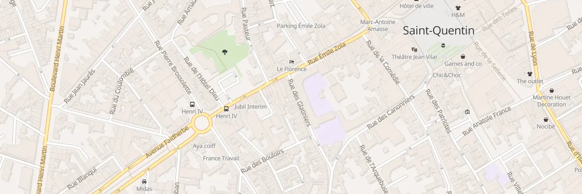 Plan du 10 Rue des Glatiniers à Saint-Quentin