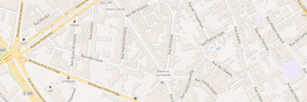 Plan du 16B Rue Gabriel Péri à Saint-Quentin