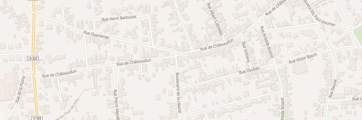 Plan du 65 Rue de Châteaudun à Tergnier