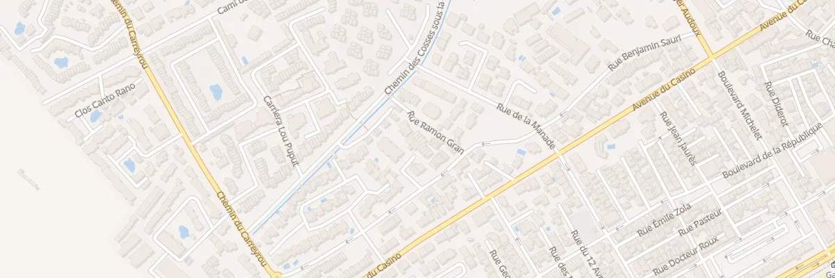 Plan du 1 Rue Ramon Gran à Valras-Plage