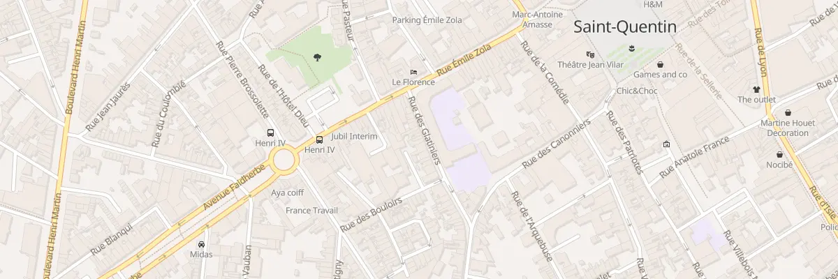 Plan du 20 Rue des Glatiniers à Saint-Quentin