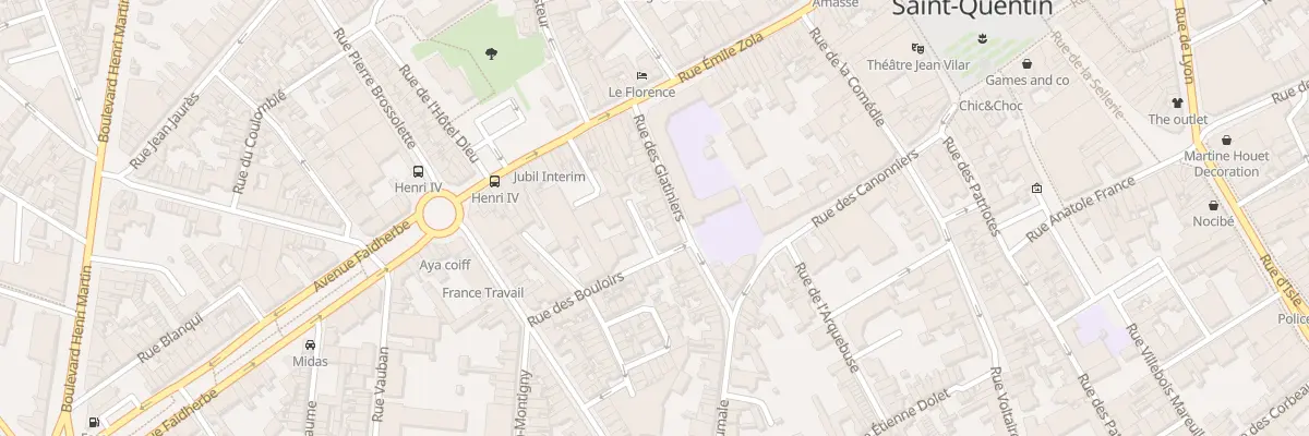 Plan du 28 Rue des Glatiniers à Saint-Quentin