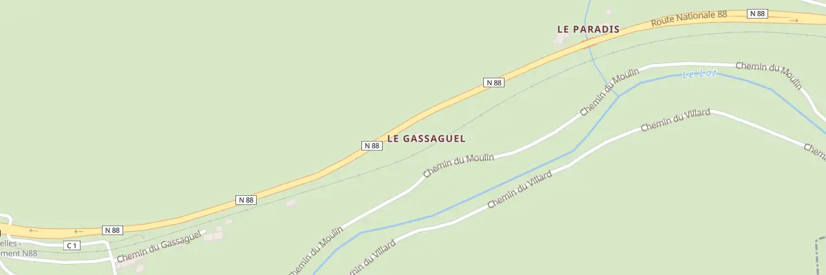 Plan du 5005 Les Salelles aux Salelles