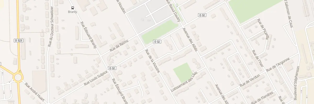 Plan du 36 Rue de la Victoire à Tergnier