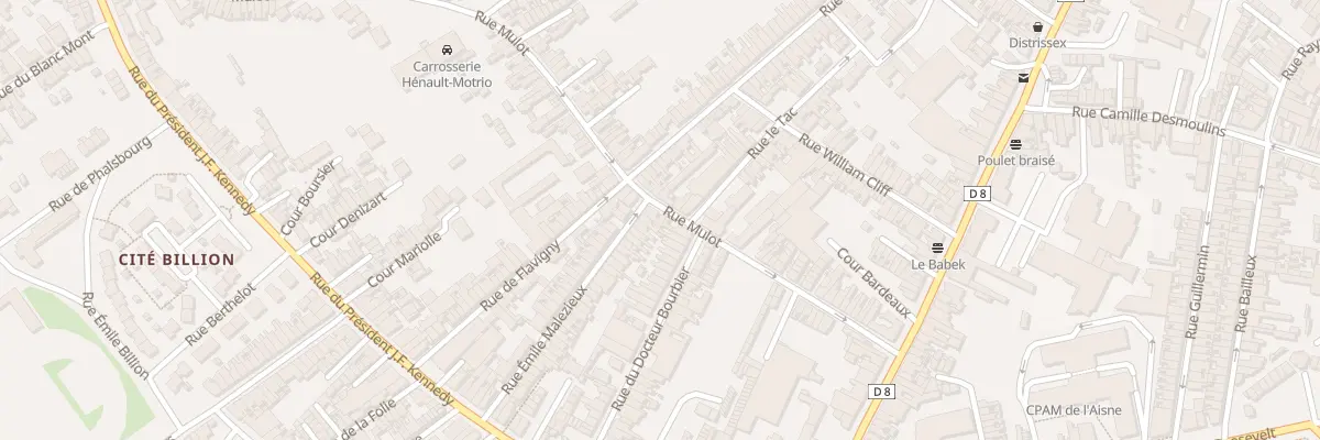Plan du 27 Rue Mulot à Saint-Quentin