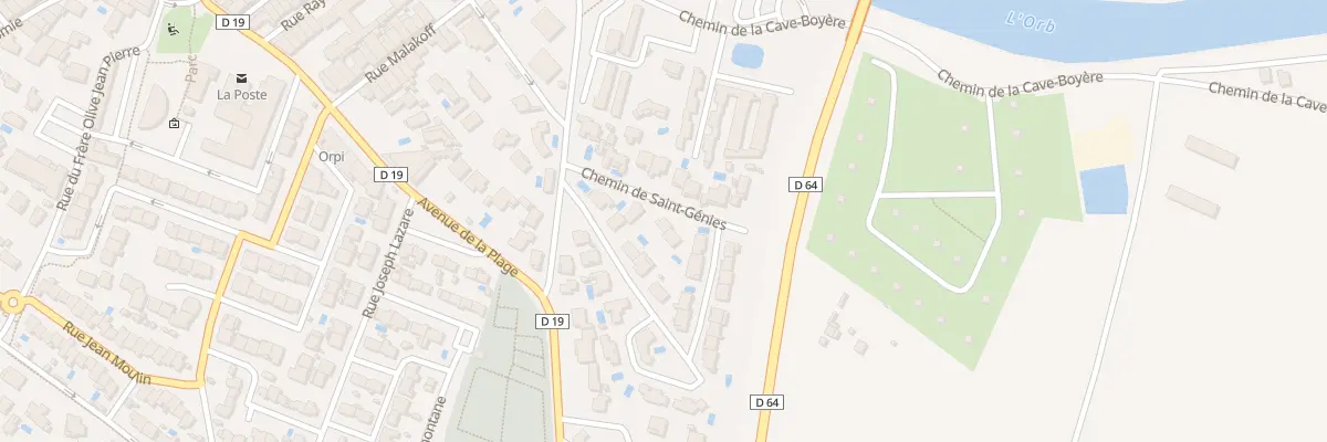 Plan du 4 Che de St Genies à Sérignan