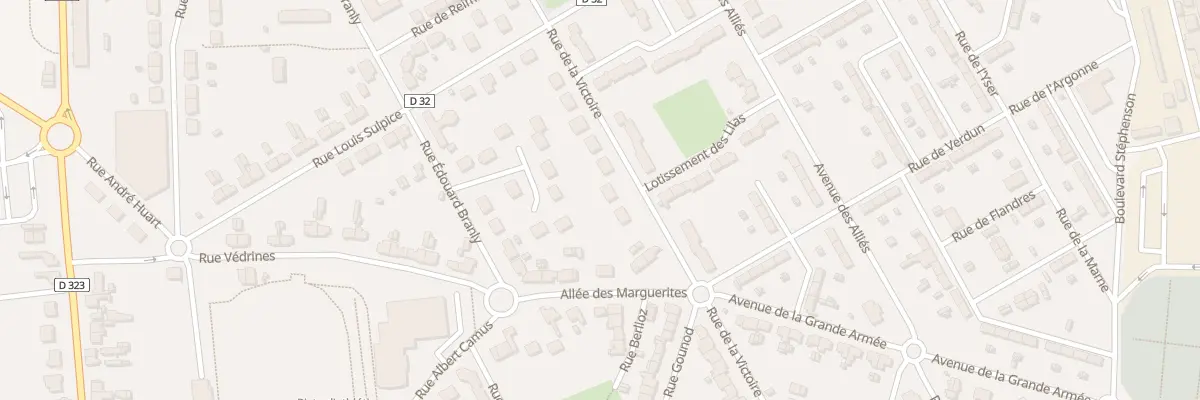 Plan du 25 Rue de la Victoire à Tergnier