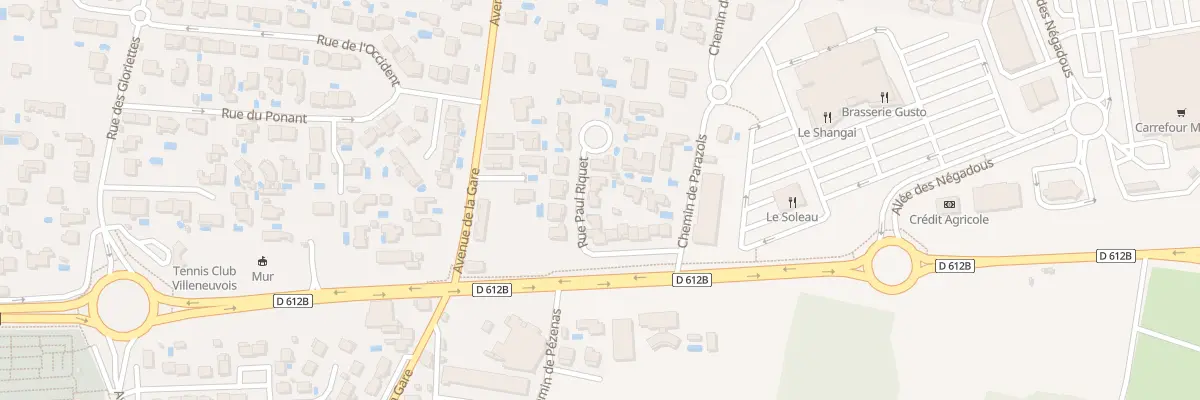 Plan du 1 Rue Paul Riquet à Villeneuve-lès-Béziers