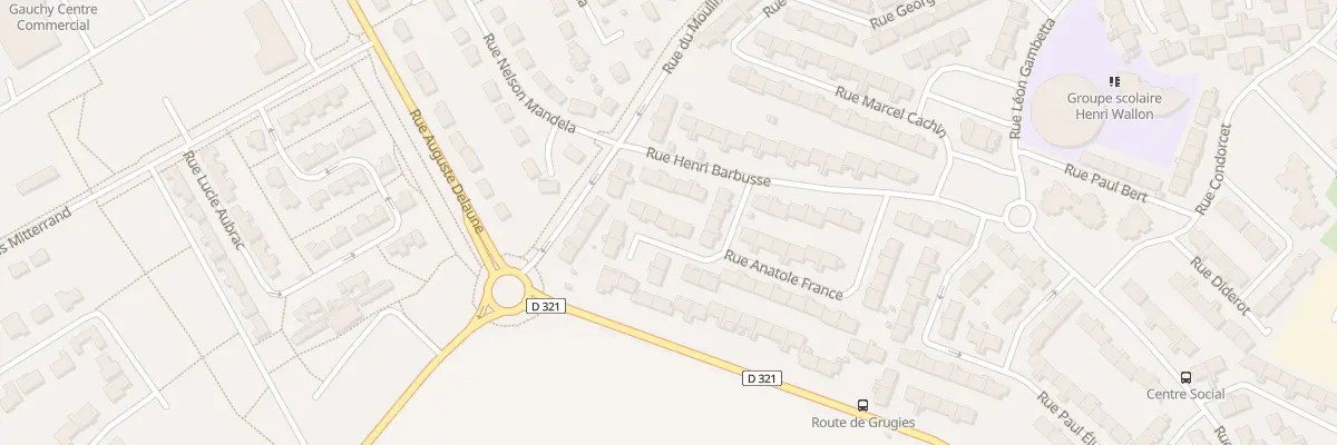 Plan du 16 Rue Anatole France à Gauchy