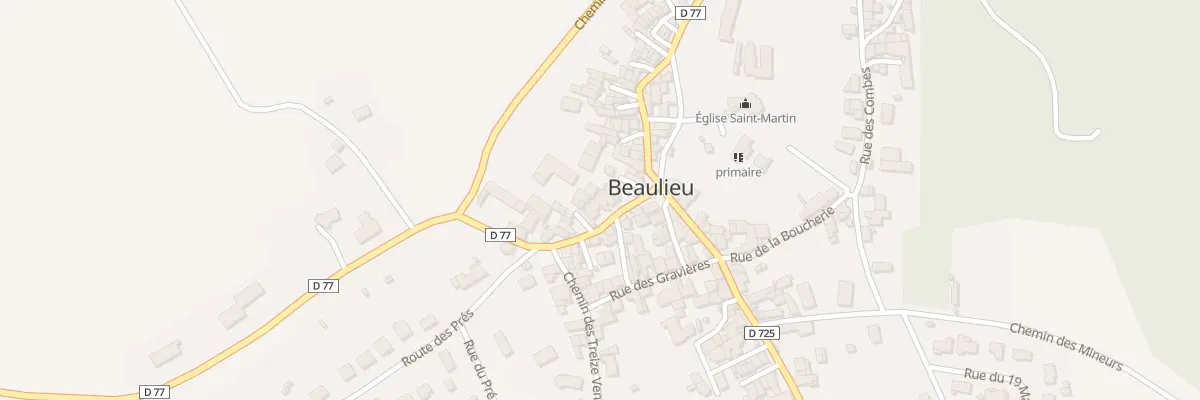 Plan du 16 Pl de la Mairie à Beaulieu