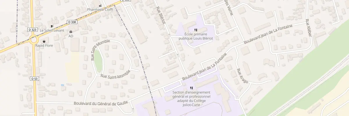 Plan du 38 Rue Blériot à Tergnier