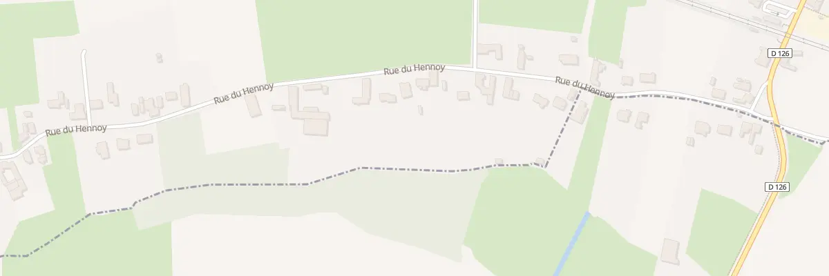 Plan du 395 Rue du Hennoy à Landas