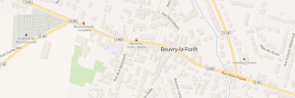Plan du 1214 Rue Albert Ricquier à Beuvry-la-Forêt