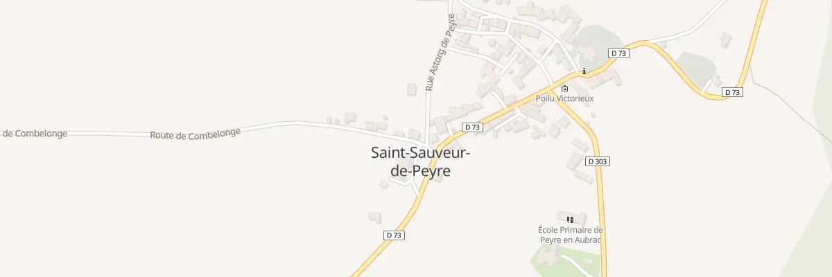 Plan du 2 Rte de Combelonge à Peyre en Aubrac