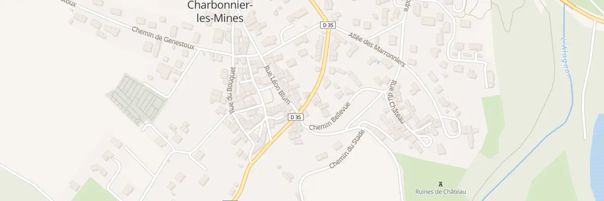 Plan du 34 Av de la République à Charbonnier-les-Mines
