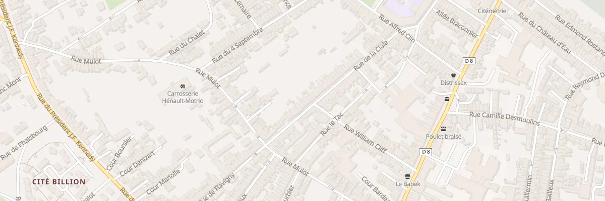 Plan du 25 Rue de la Claie à Saint-Quentin
