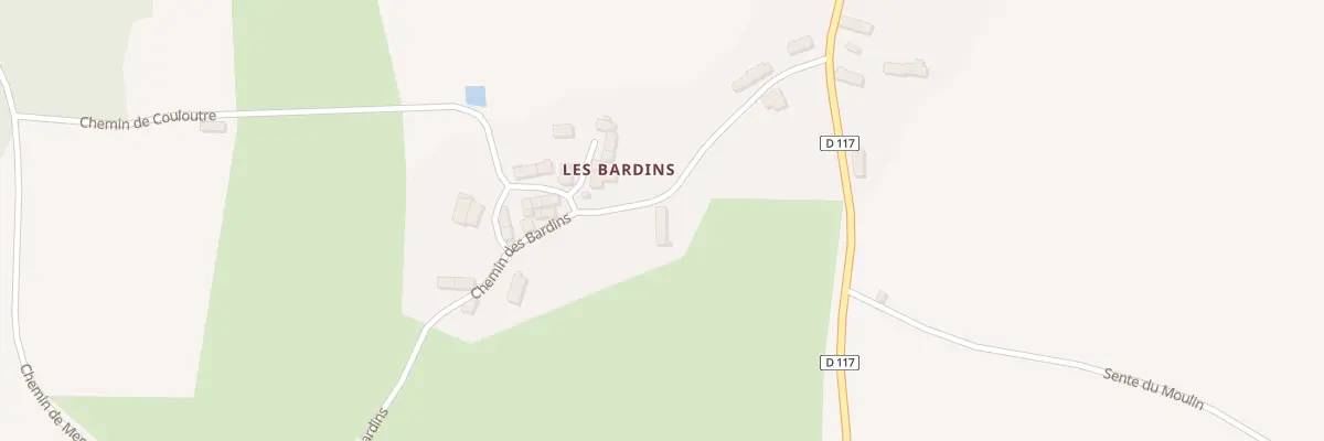 Plan du 1 Che des Bardins à Menou