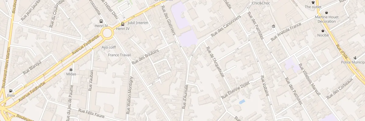 Plan du 50 Rue des Glatiniers à Saint-Quentin