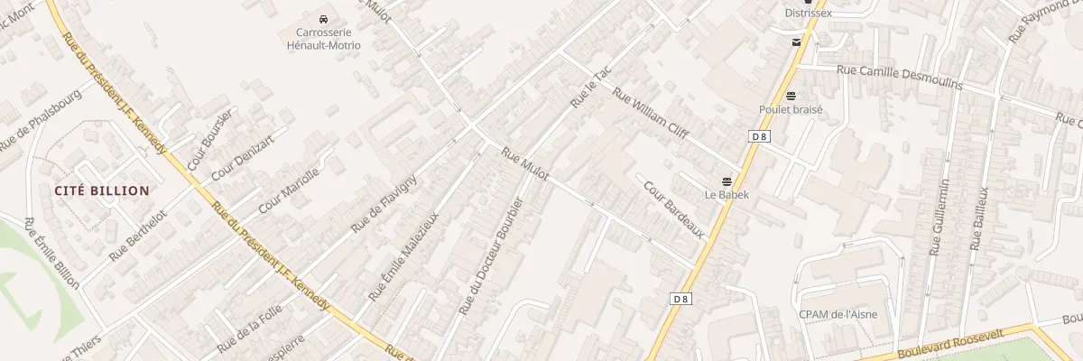 Plan du 25A Rue Mulot à Saint-Quentin
