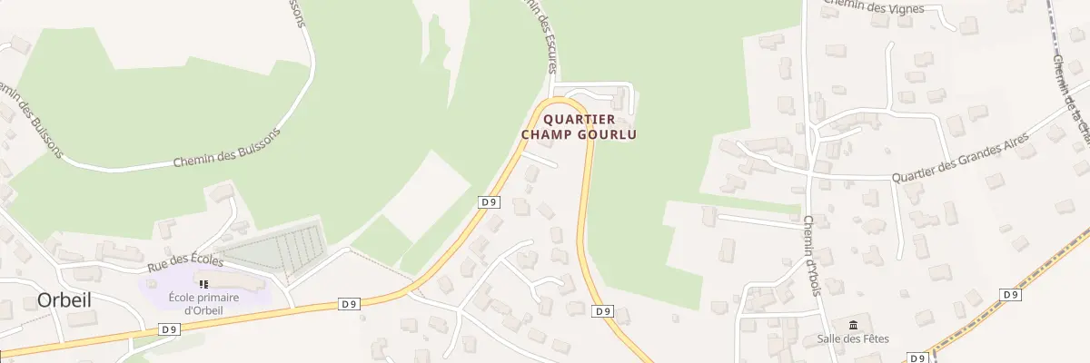 Plan du 2 Qua Champ Gourlu à Orbeil