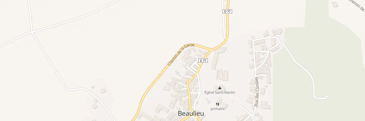 Plan du 6 Imp du Ruisseau à Beaulieu