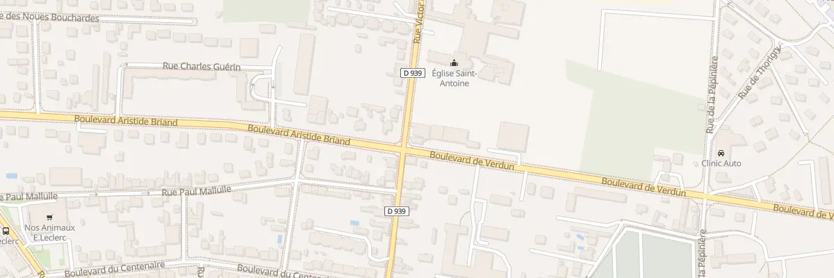 Plan du 1 Bd de Verdun à Sens