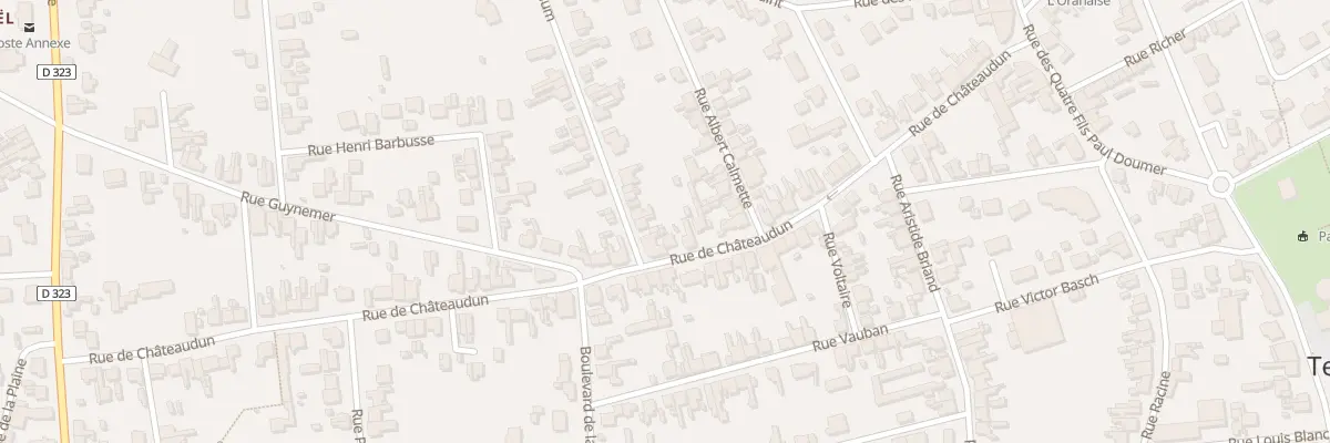 Plan du 50 Rue de Châteaudun à Tergnier