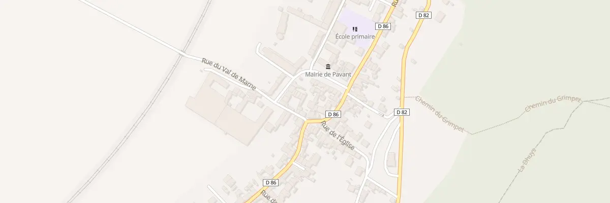 Plan du 2 Rue du Val de Marne à Pavant
