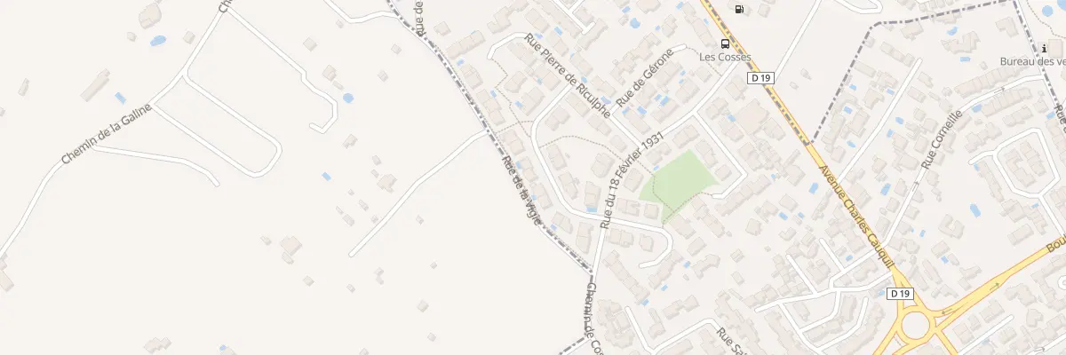 Plan du 18 Rue Amiral de Loria à Valras-Plage