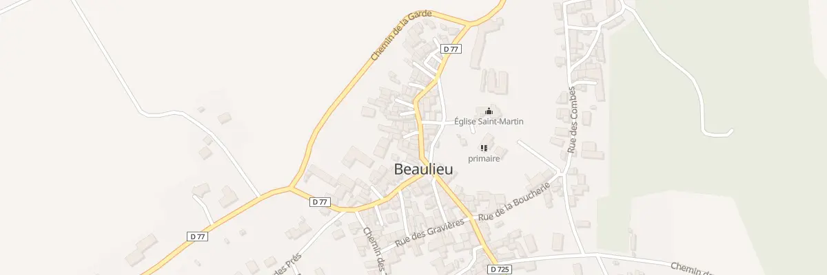 Plan du 1 Imp Fleurie à Beaulieu