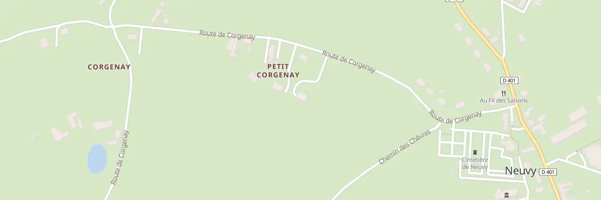 Plan du 4 Rte de Corgenay à Neuvy