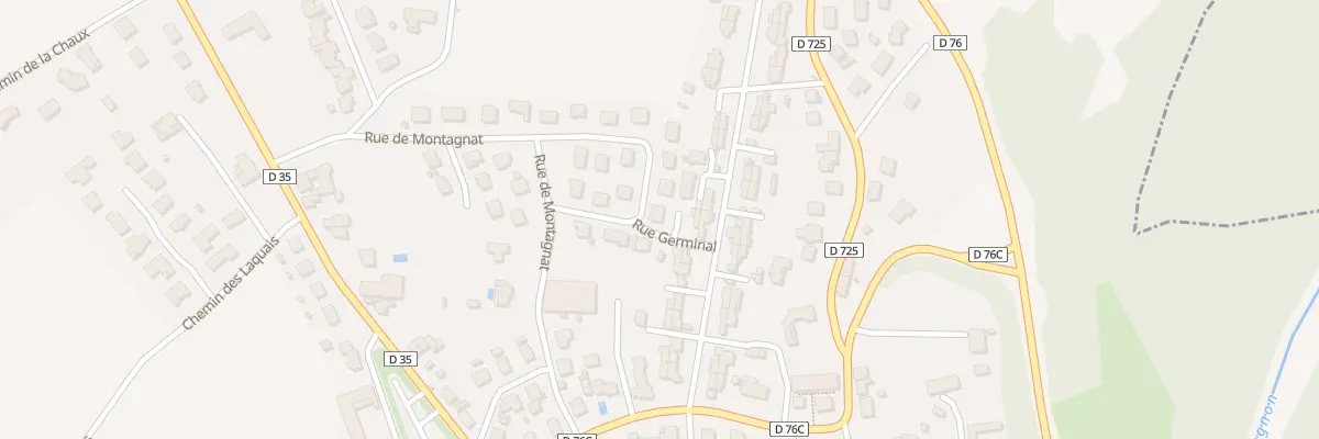 Plan du 10 Rue de Montagnat à Charbonnier-les-Mines