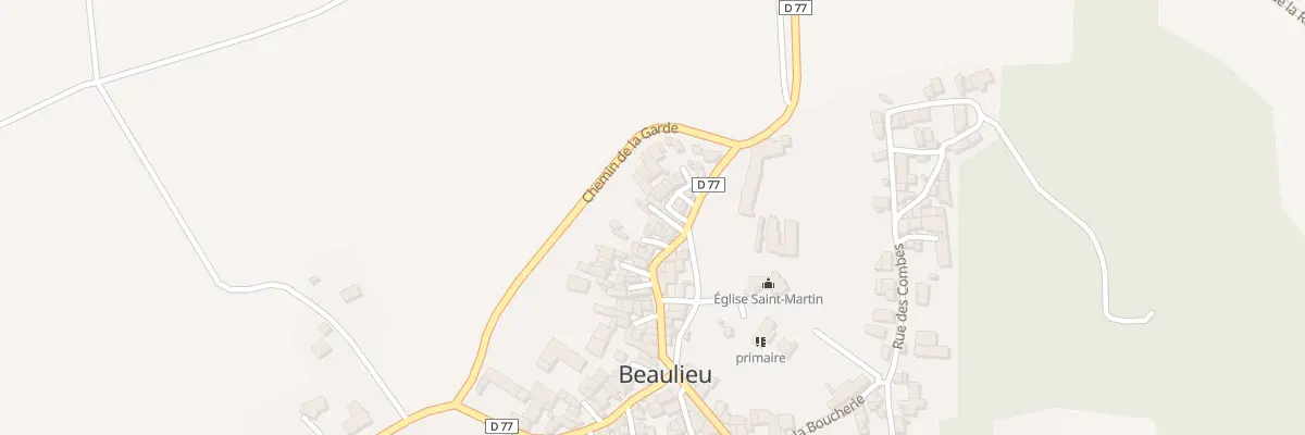 Plan du 1 Imp du Ruisseau à Beaulieu