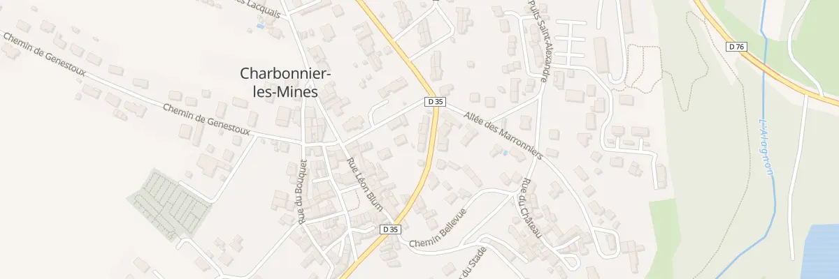 Plan du 28 Av de la République à Charbonnier-les-Mines