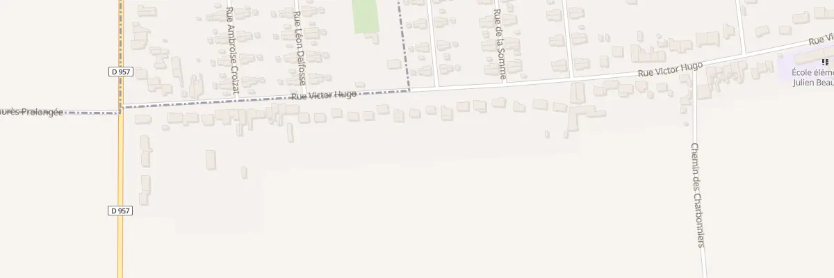 Plan du 75 Rue Victor Hugo à Abscon