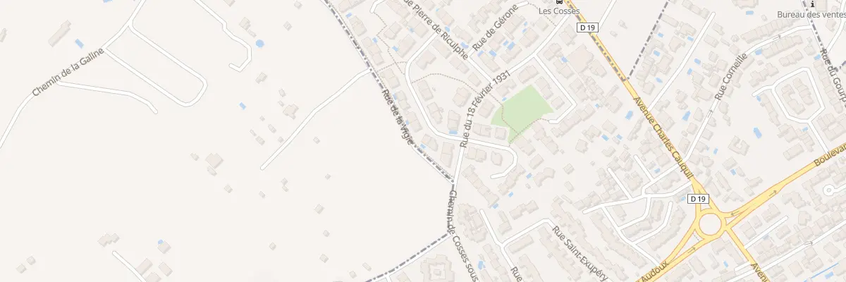 Plan du 24 Rue Amiral de Loria à Valras-Plage