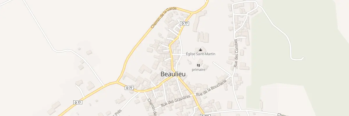 Plan du 6 Rte du Saut - du - Loup à Beaulieu