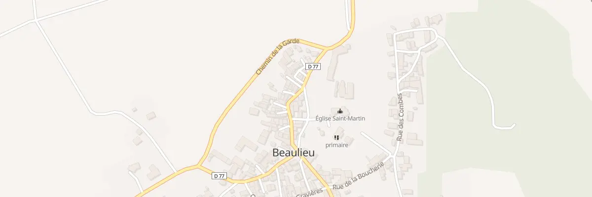 Plan du 16 Rte du Saut - du - Loup à Beaulieu