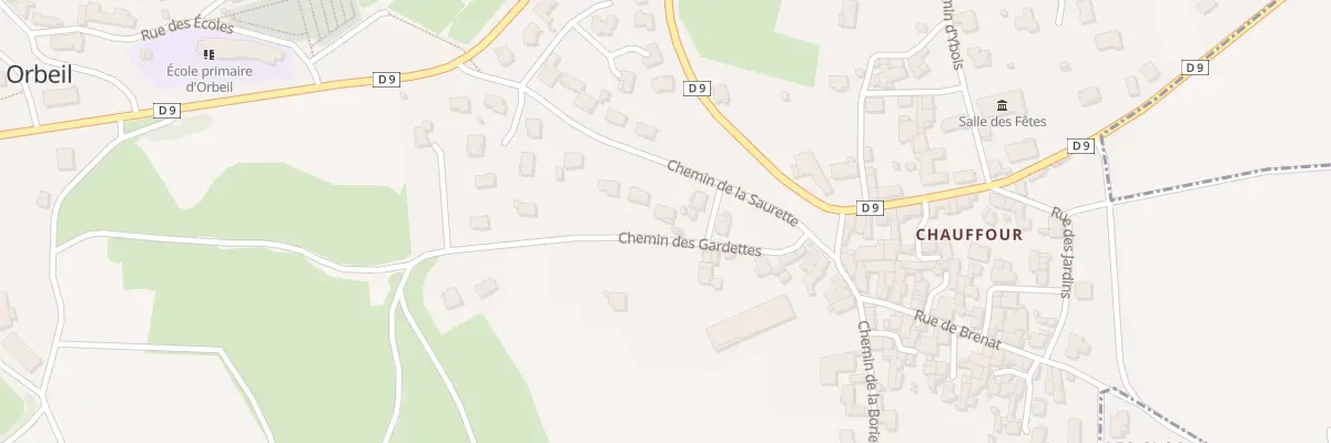 Plan du 6 Che des Gardettes (chauffour) à Orbeil