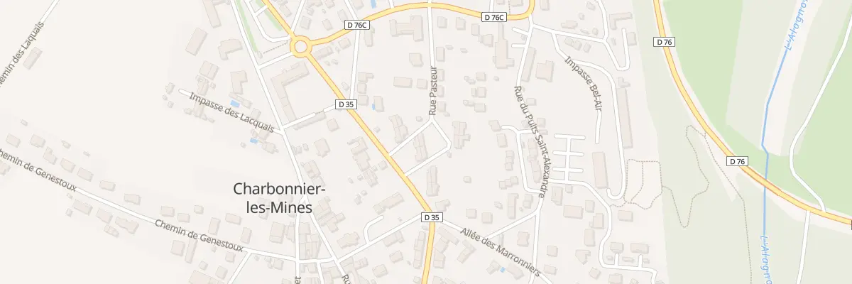 Plan du 9 Rue Pasteur à Charbonnier-les-Mines