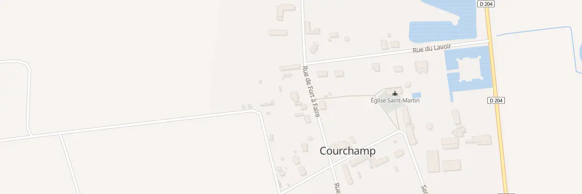 Plan du 17 Rue Fort A Faire à Courchamp