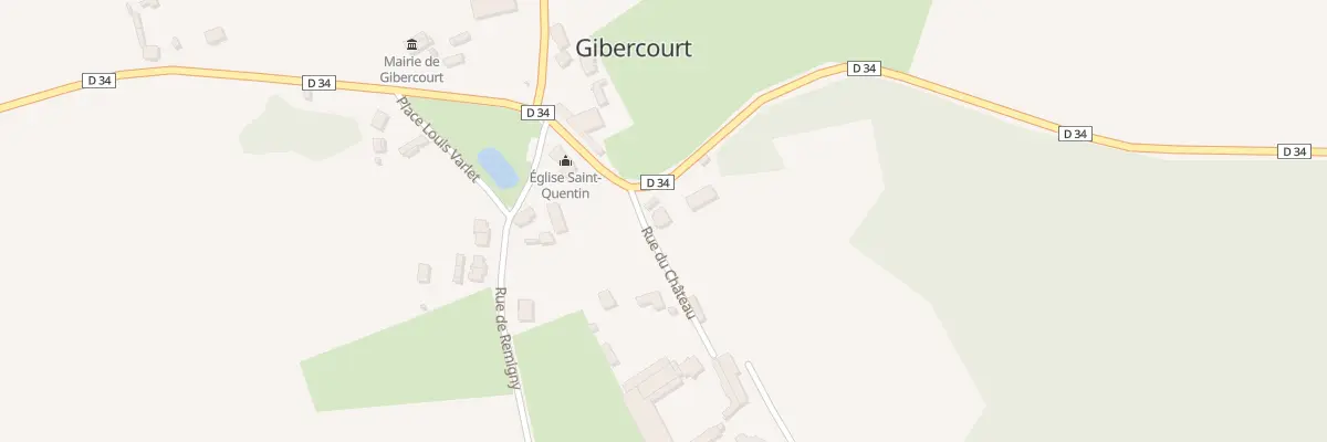 Plan du 1 Rue du Chateau à Gibercourt
